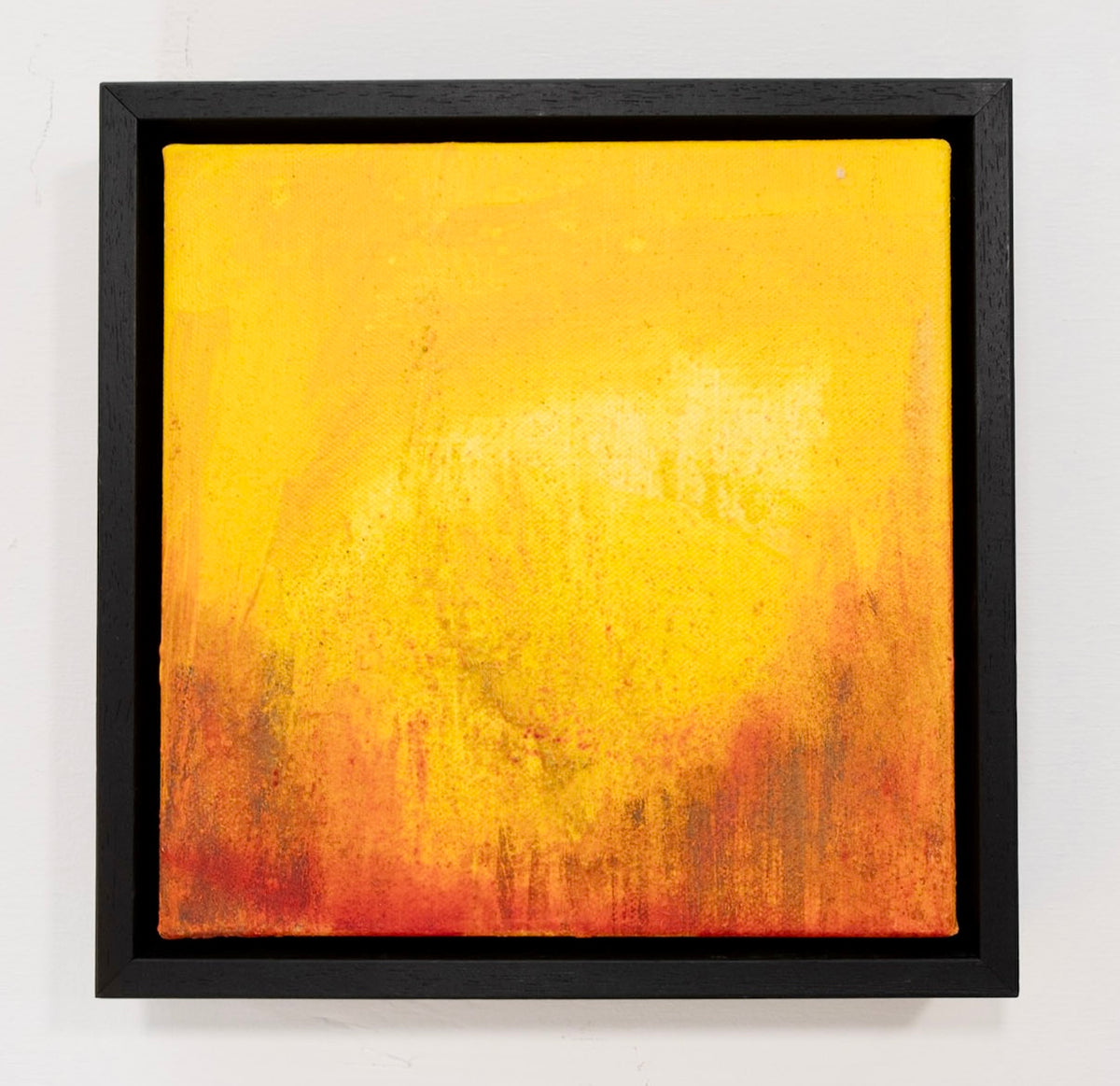 S-4: I See Yellow #4, Pigments on canvas, 10" x 10" (26 x 25 cm), by Tom Relth