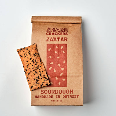 Za'atar Sourdough Crackers