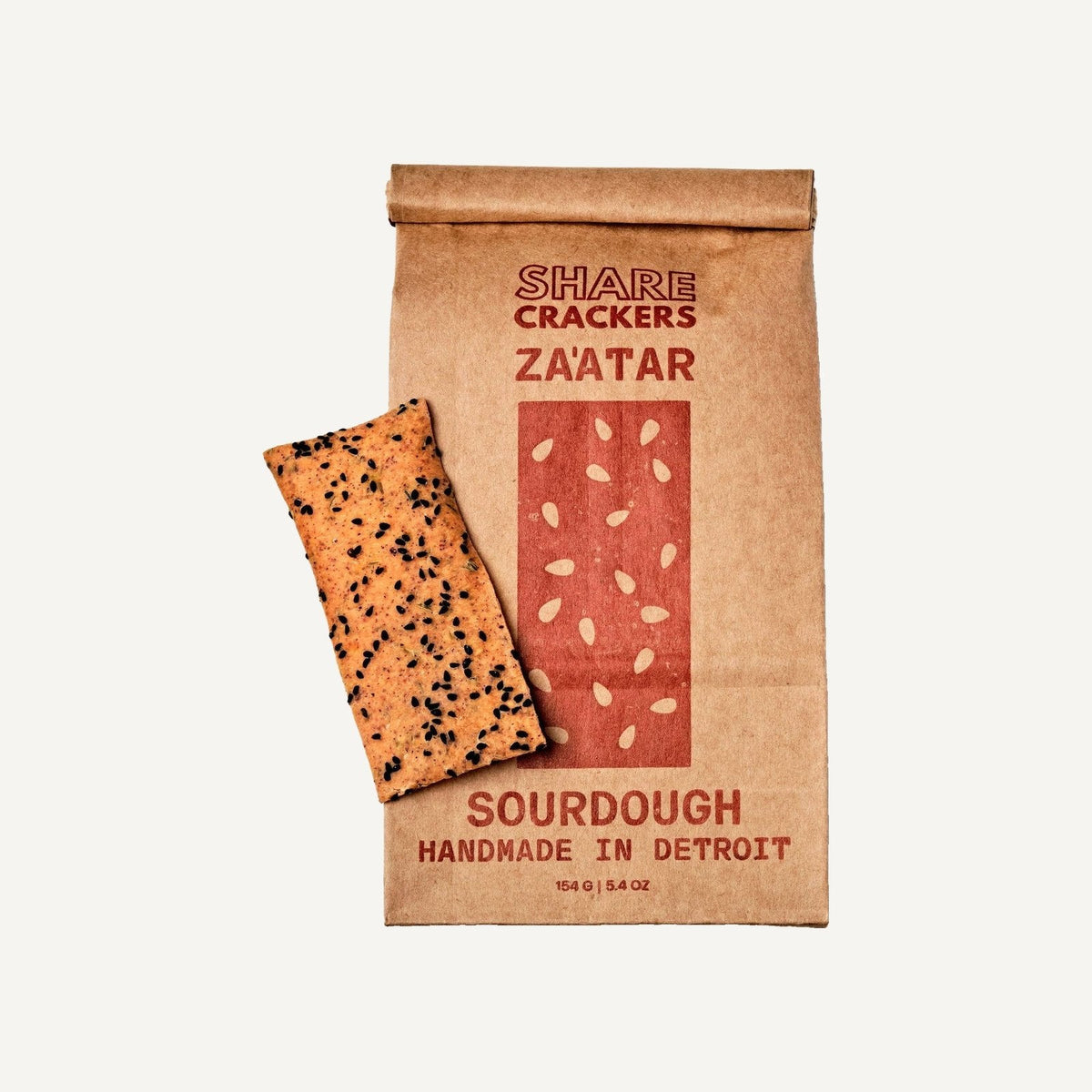 Za'atar Sourdough Crackers
